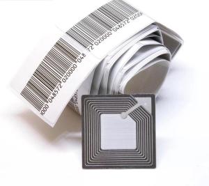 Quality 50*50mm Loss Prevention Anti Theft EAS Adhesive 5X5 Anti Theft RF Barcode Soft Label Security Sticker -50mm*50mm wholesale