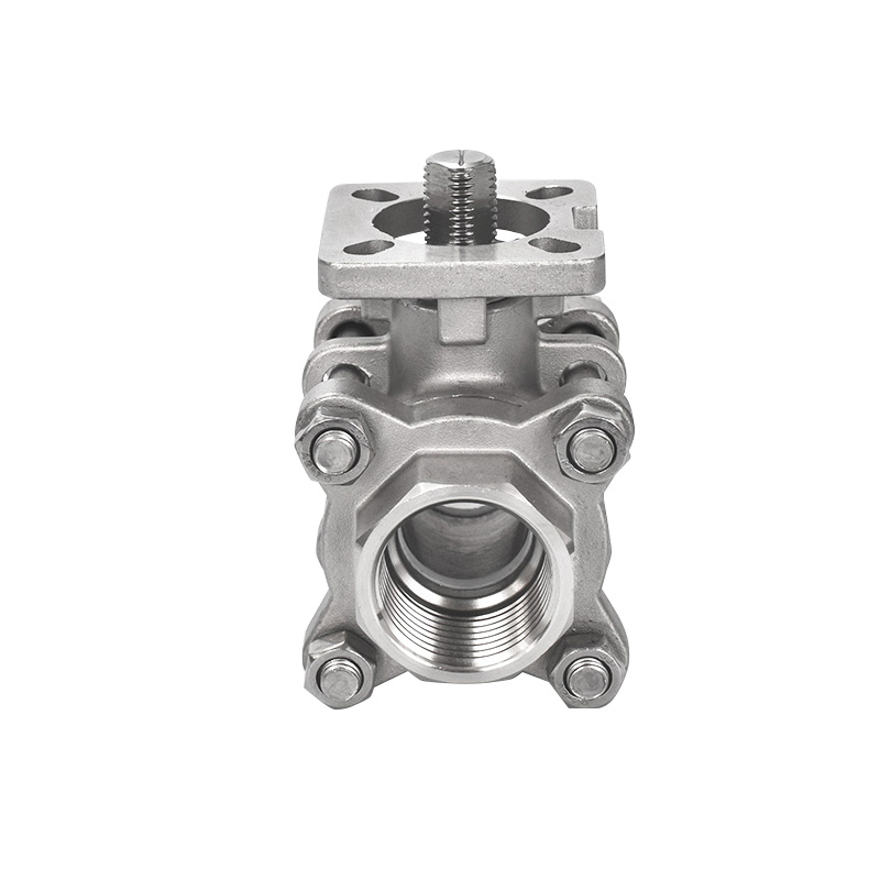 CF8 CF8m ISO5211 High Platform Thread 3PC Ball Valve
