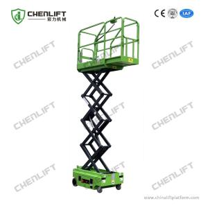 Quality Low Noise Mini Self Propelled Electric Scissor Lift Platform Elevated Lift MEWP Height 3m wholesale