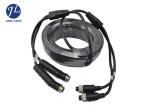 Waterproof Car Side View A/V System 4PIN Aviation Cable Male To Female