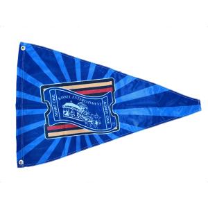 Quality 12 X 18&quot; Sports Flag Single Reverse Knitted Polyester Pennant wholesale