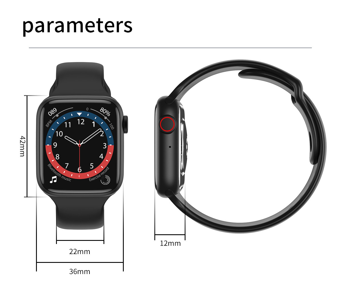 AW9 Smart Watch 1.75inch IPS Android Waterproof Smart Watch With Alarm Clock Reminder