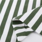 Wrinkle Resistant Striped Knit Fabric 100% Cotton Fashion Clear Texture