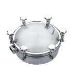 0.5Bar Stainless Steel Manhole Cover Pressure Round Manway Tank Door For Wine -