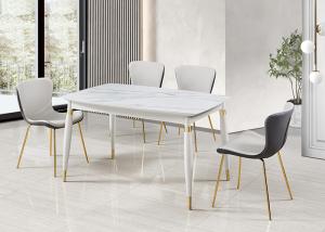 Quality Simple Solid Wood Rectangular Marble Dining Table wholesale