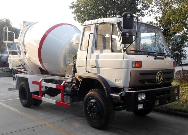 Self Loading Ready Mix Concrete Mixer Trucks Dongfeng Cummins Mobile Concrete