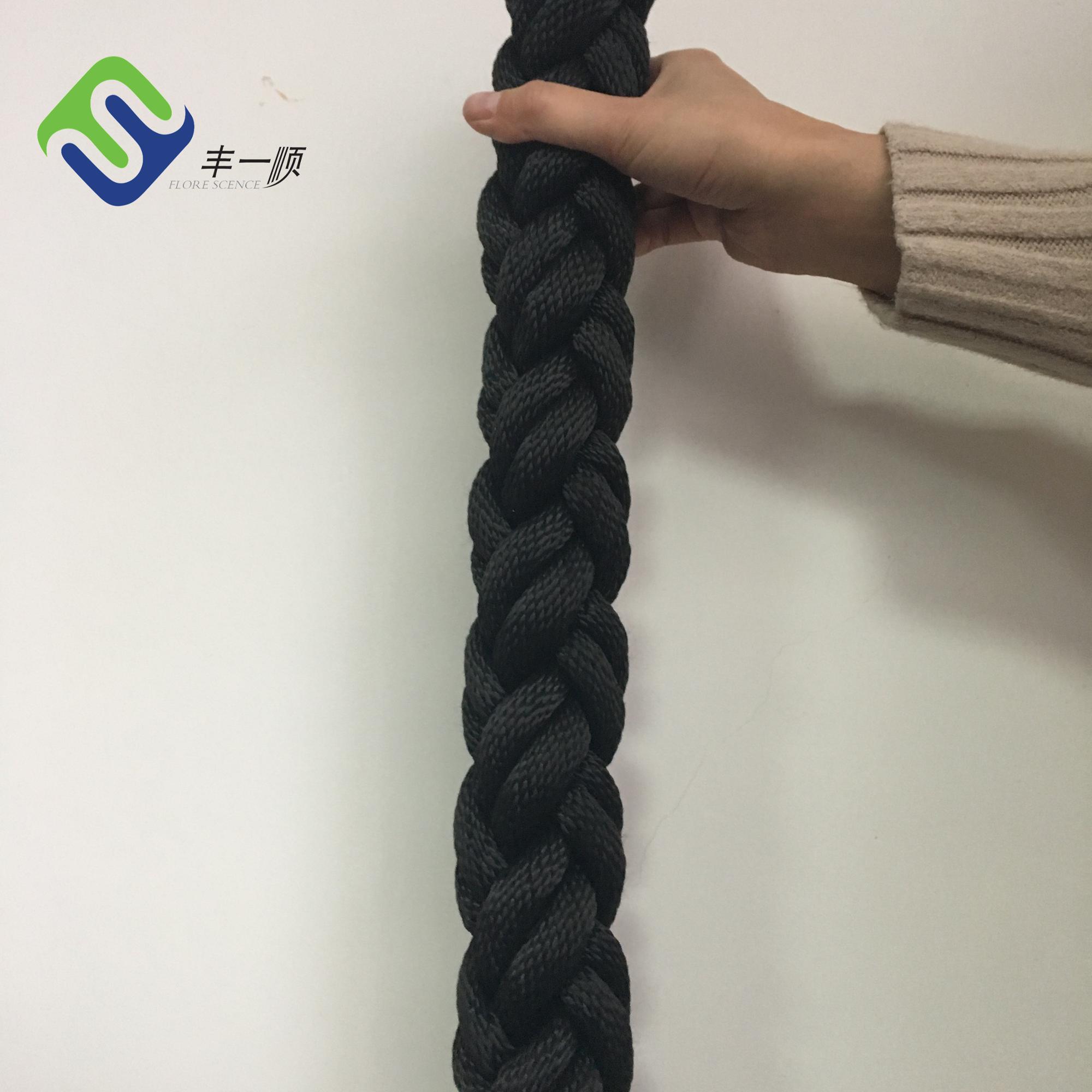 8 Strand Braided Polyester Mooring Rope Ship Hawser Polyester Rope