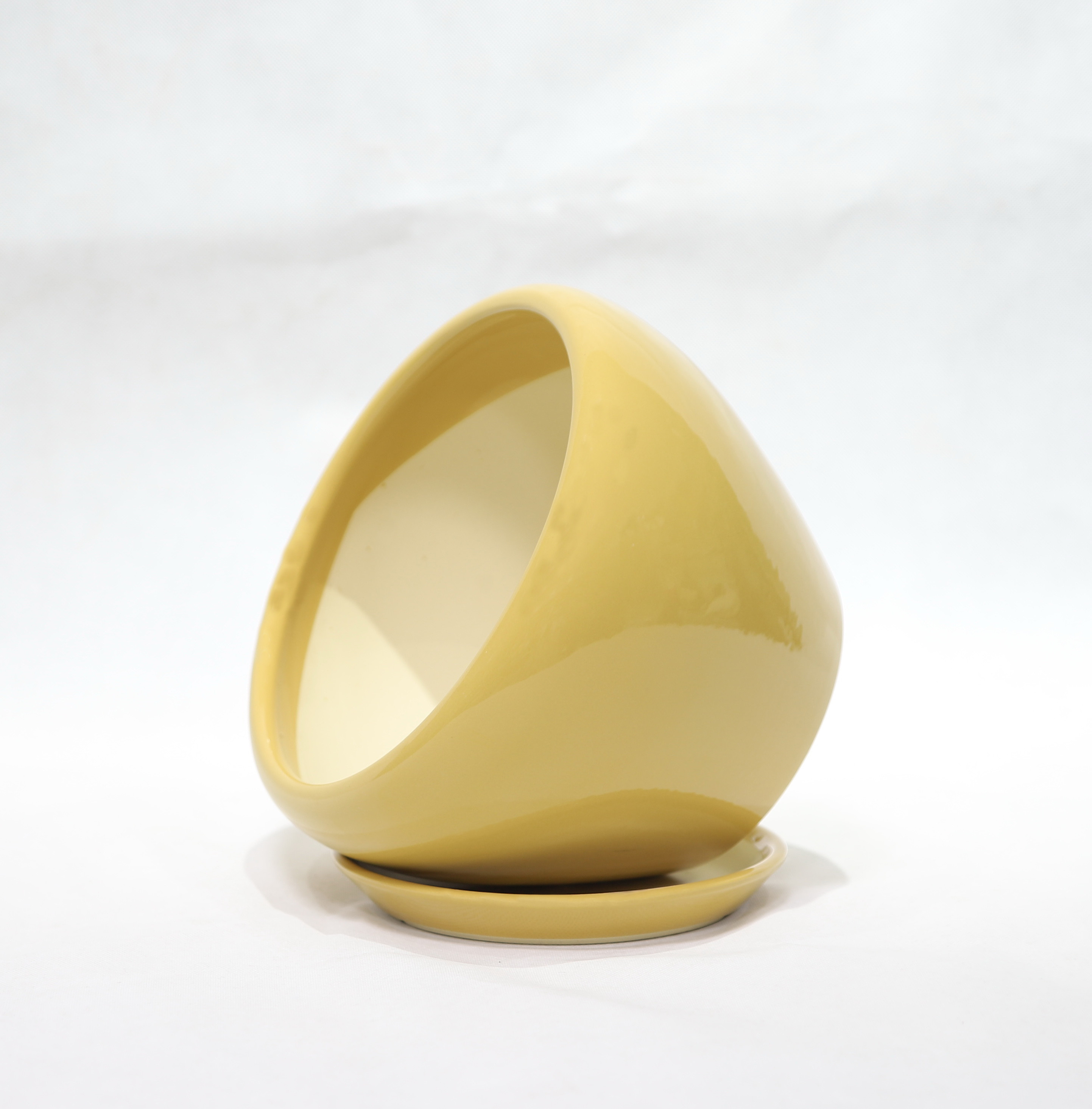 Customized Round Ceramic Pots Wide Selection Drainage Included