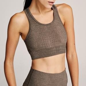 Quality Snakeskin Printed Womens Sports Bra wholesale