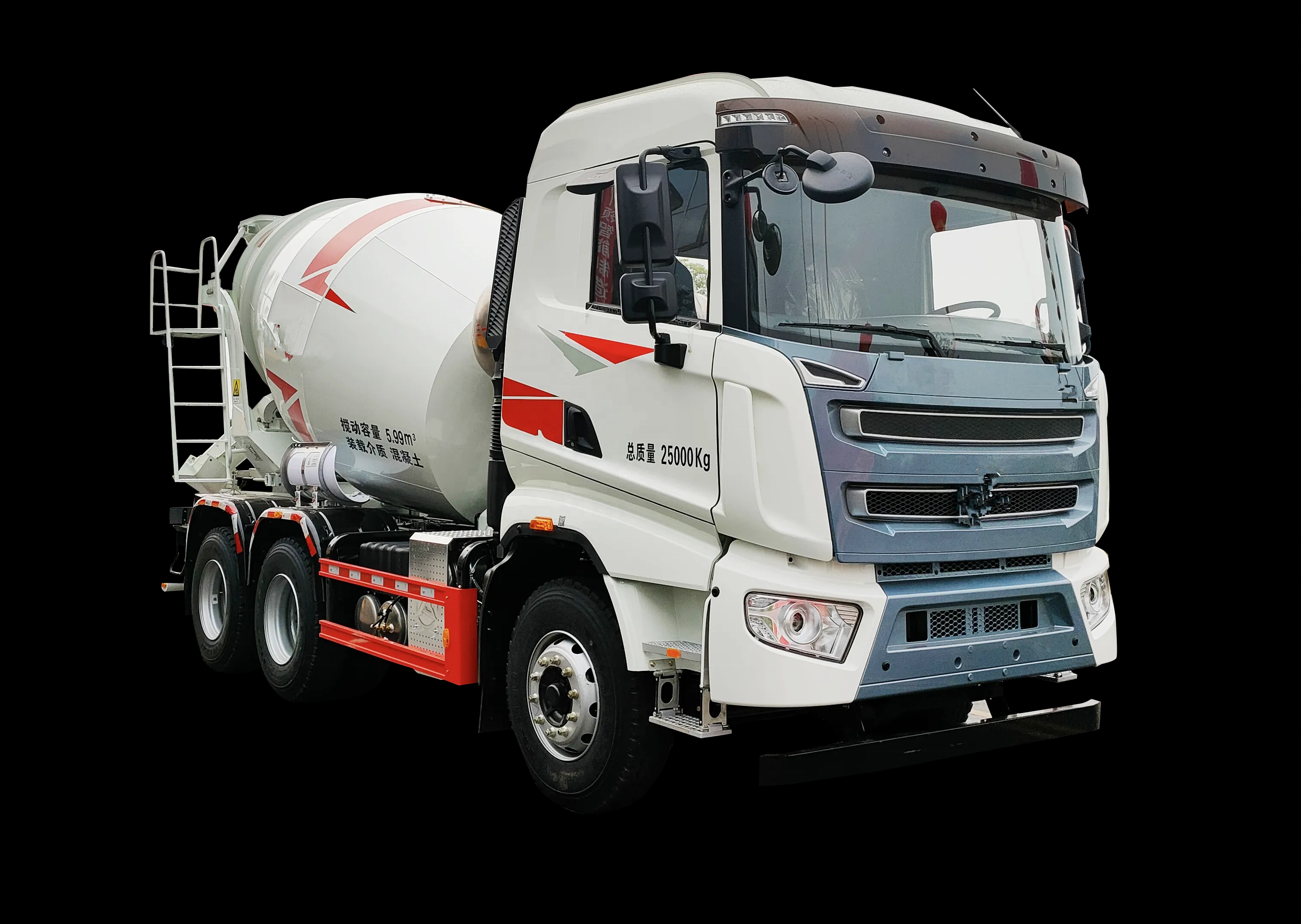 Euro 3 Cement And Concrete Mixer Truck 8M3 With Hino J08E-VA Engine
