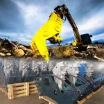 Heavy Duty Excavator Concrete Crusher Muncher For 18 Ton 30 Ton Excavator