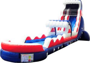Quality Outdoor Activities Kids Inflatable Water Slide Silk Printing Waterproof wholesale