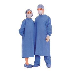 Quality Logo Printed Medical Disposable Gown , Soft Surgery Gown Patient Use wholesale