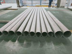 China Weld Titanium Seamless Pipe WT 0.5mm - 10mm For Fluid Transportation Piping on sale