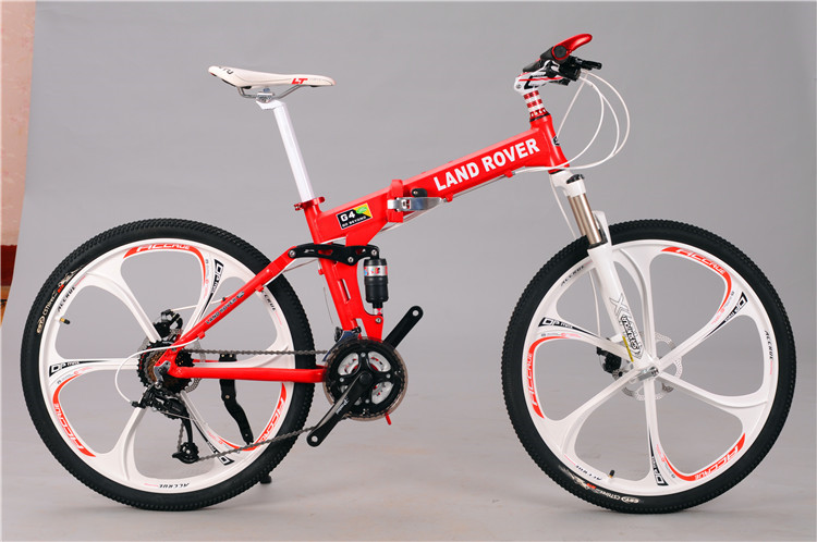 High quality OEM logo Shimano hidraulic disc brake 24 speed aluminium alloy folding travel mountain bicycle