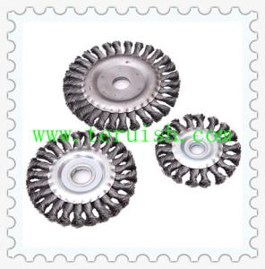 Quality Twist Knotted Hole Flat Wire Wheel Brushes TRT01 wholesale