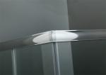 Standard Size Sliding Glass Bathroom Shower Room Aluminium Alloy Frame Material