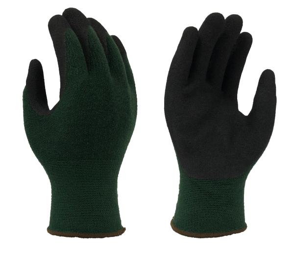 15 Gauge Black Seamless Liner Nitrile Palm Coated Gloves For Automotive Repair