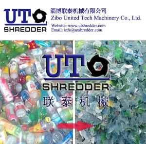 Quality high efficiency PET bottle recycling machine, bottle recycling, Plastic Bottle Shredder machines, twin shaft shredder wholesale