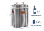 Nylon Travel Insulated Wine Tote Bag , Leakproof Wine Cooler Carry Bag