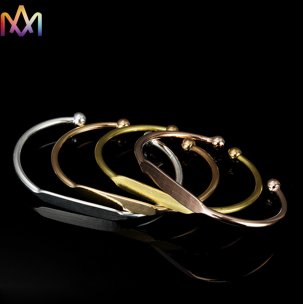 55MM Adjustable Cuff Womens Engraved Bracelets