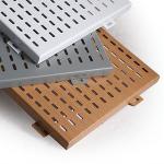Custom Exterior Wall Building Facade Panels V Sharp Ventilated Aluminum Battens