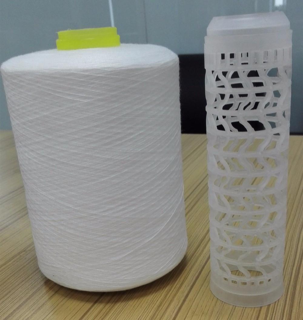 Raw White 100% Polyester Ring Spun Yarn 40/2 40/3 42/2 Polyester Yarn Manufacturers