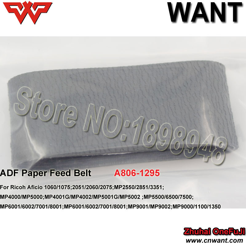 AF1060 AF1075 ADF Paper Feed Belt A806-1295 A8061295 ADF belt copier parts For Ricoh Aficio1060/1075 copier parts