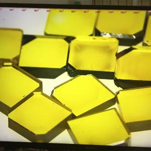 Quality Yellow Monocrystalline Diamond Square HPHT CVD Diamond For Diamond Tools wholesale