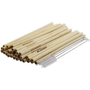 Quality 2024 Natural Bamboo Drinking Straw Eco-friendly Bamboo Reusable Straws wholesale