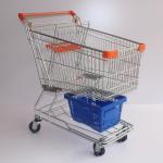 125L Zinc with Epoxy Asian Series Supermerket Metal Shopping Trolley