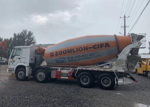 Quality 15m3 Second Hand Concrete Mixer Trucks , Ready Mix Concrete Truck SINOTRUCK 8x4 Chassis wholesale