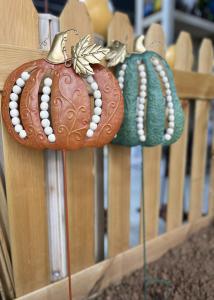 Quality Pumpkins Outdoor Metal Thanksgiving Yard Decorations Recycled wholesale