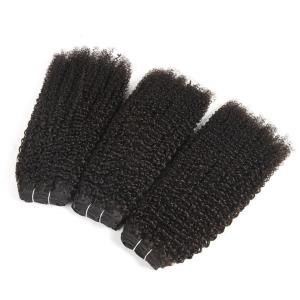Quality Jerry Curly Virgin Human Hair Bundles No Fiber 7A Grade Hair CE/BV/SGS wholesale