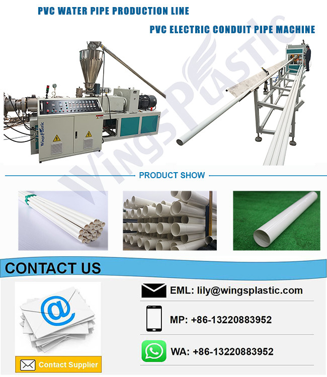 Conduit Pipes Making Machine Electrical Pvc Tube Making Machine For Pvc Pipes