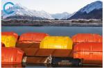 High Bearing Capacity Cylinder Type HDPE Pipe Floater For Sea / River / Lake