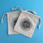 Screen Printing Muslin Cotton Jewelry Packaging Bags