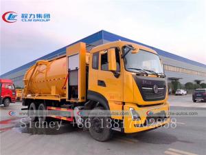 Quality Dongfeng Kinland 6x4 15000 Litres Vacuum High Pressure Cleaning Truck wholesale