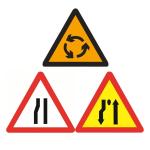 Roadway Safety Cross Road Pedestrian Traffic Signs Aluminium Steel Sign Board