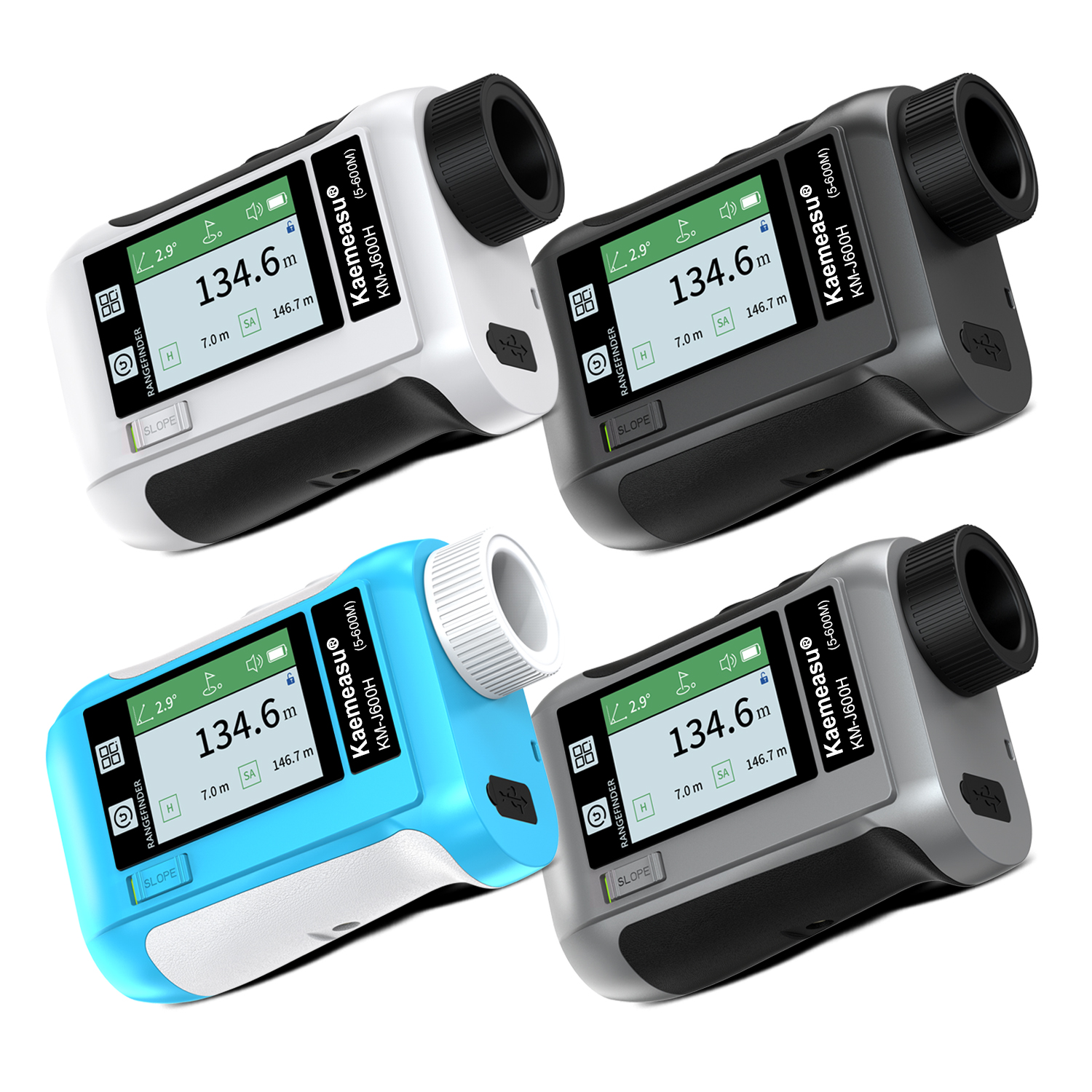 2024 new style Telescope rangefinder Handheld golf laser rangefinder Mini Laser Rangefinder with slope