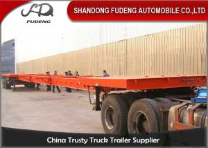 Quality Double Vertical Plate 35T 25M Q345B Cargo Extension Trailer wholesale