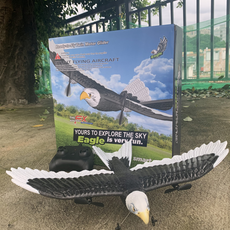 Charging time About 90mins Remote Control Glider Eagle 2ch Aircraft Toy for Kids and Adults Simulation Eagle RC Plane