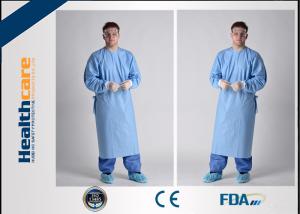Quality Lightweight Disposable Surgical Gowns With Knitted Cuff Blood Resistence 130x150 Sterile Coat wholesale