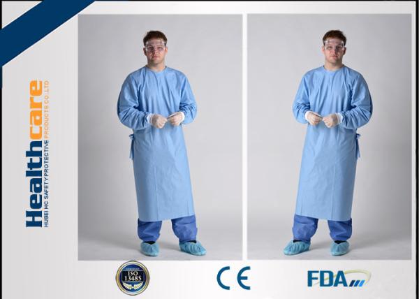 Lightweight Disposable Surgical Gowns With Knitted Cuff Blood Resistence 130x150
