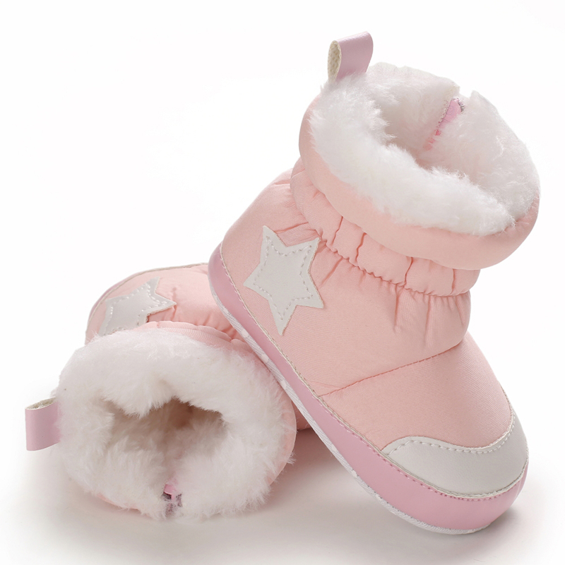 China Factory Cartoon star soft-sole lovely newborn prewalker eva baby fur boots