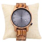 Boyear Fashion Wholesale OEM Handcrafted Waterproof Men Bamboo Wood Watch,Wooden