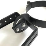 Rotating Bracket Pellet Stove Exhaust Pipe Black Color 0.45mm-1.2mm Thickness