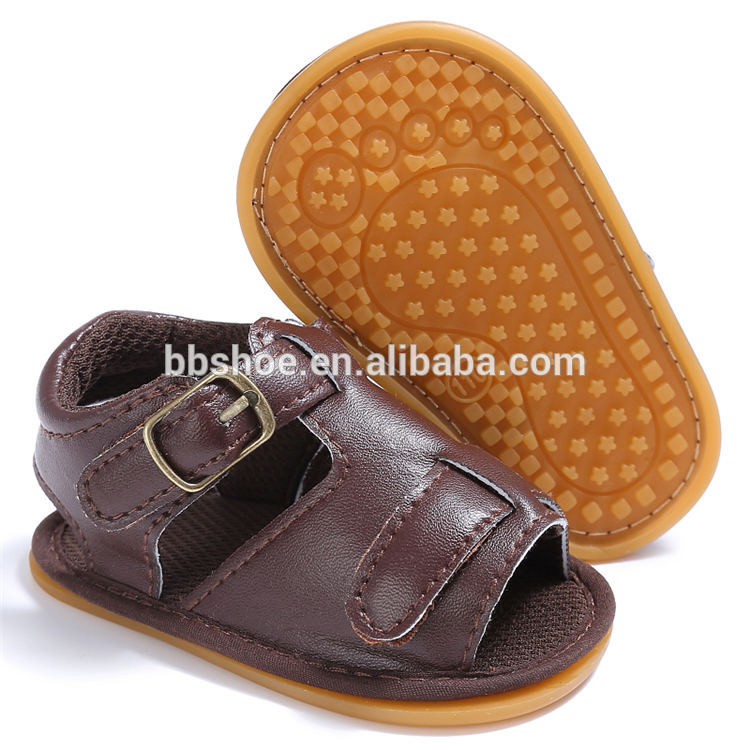 high quality infant Sandals Rubber soft-sole Newborn First walker baby shoes for Boy and Girl