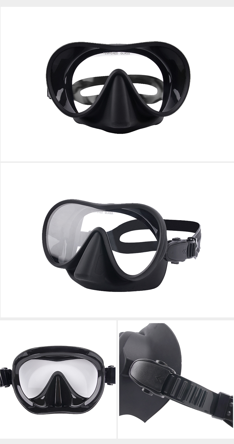 Slilicone Anti Fog Scuba Goggles Snorkel Diving Mask For Women