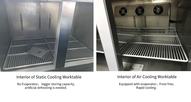 Durable Multipurpose Under Worktop Fridge , 220W Commercial Fridge Undercounter